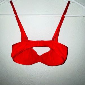 Red Calvin Klein bra